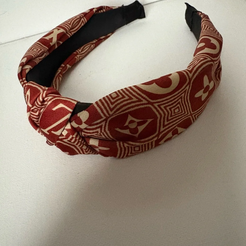 Fashion Red and Cream Headband